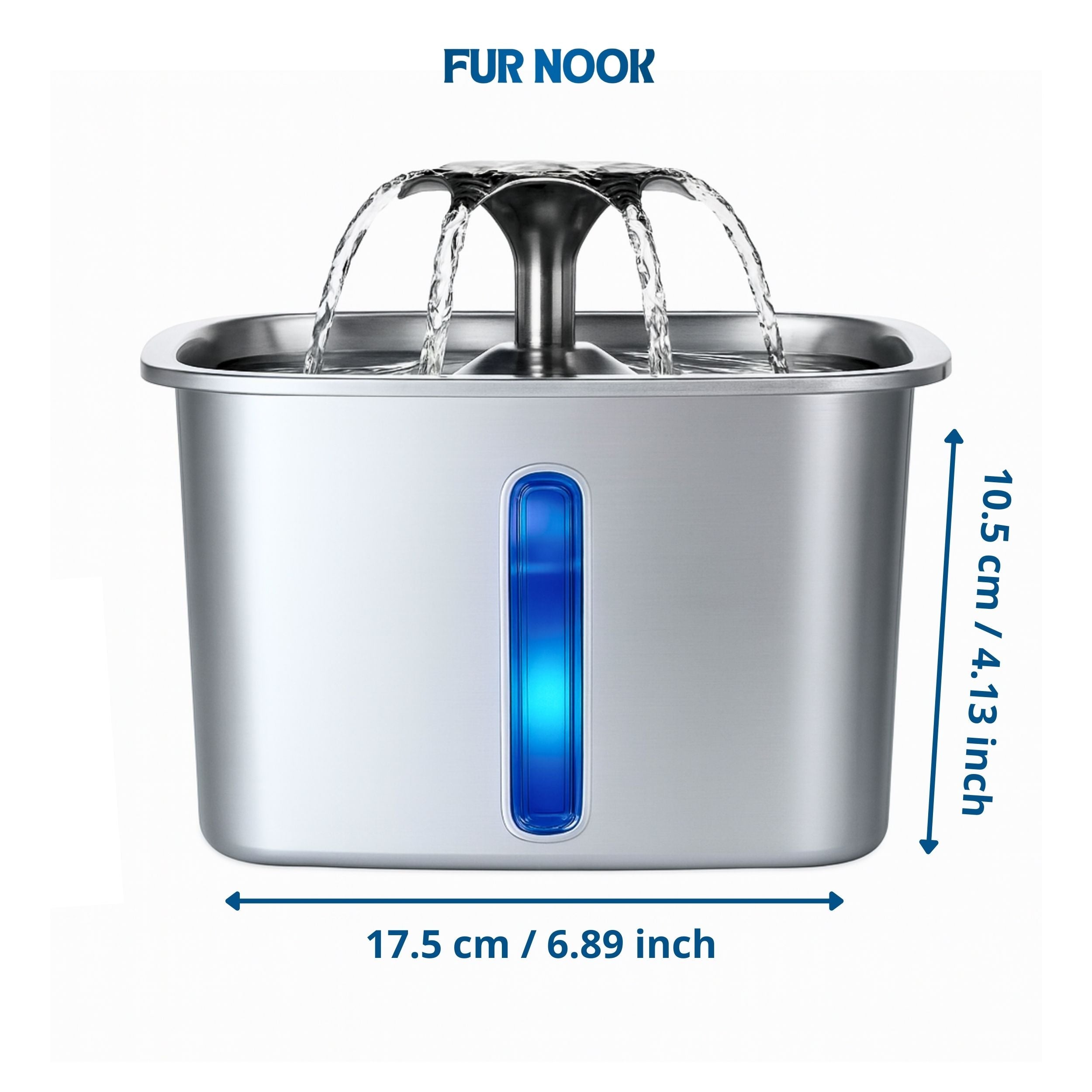 2025 Award Winner Pet Fountain | 3.2L Stainless Steel Automatic Dog & Cat Water Feeder - 5-Stage Filtration, Ultra-Quiet Dispenser