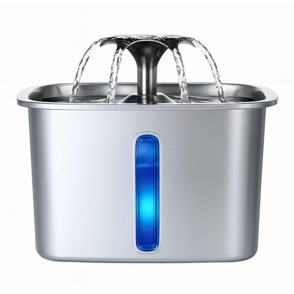 2025 Award Winner Pet Fountain | 3.2L Stainless Steel Automatic Dog & Cat Water Feeder - 5-Stage Filtration, Ultra-Quiet Dispenser