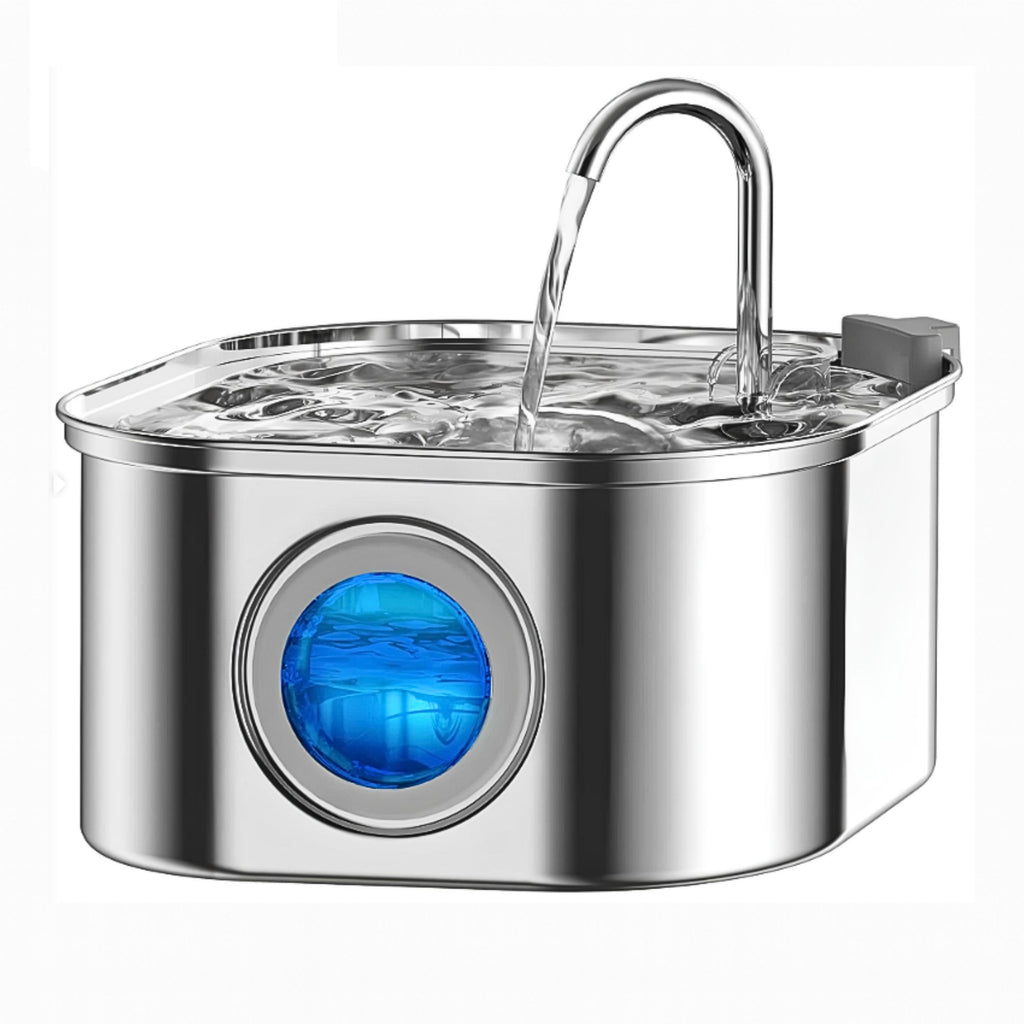 stainless steel pet water fountain, automatic cat water fountain, dog water dispenser